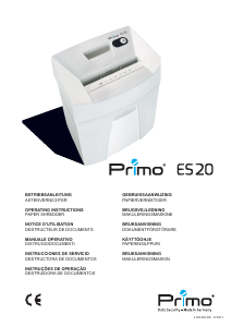 Manual Primo ES20 Paper Shredder