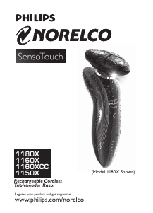 Handleiding Philips-Norelco 1180X SensoTouch Scheerapparaat