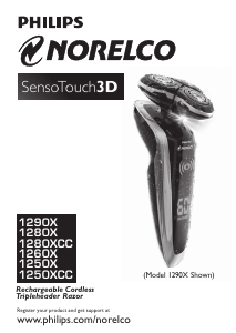 Manual Philips-Norelco 1250X SensoTouch 3D Shaver