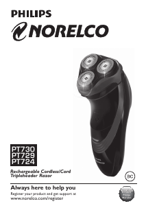 Manual Philips-Norelco PT724 Shaver