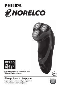 Manual Philips-Norelco PT729 Shaver