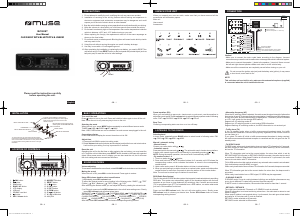 Manual Muse M-198 BT Car Radio