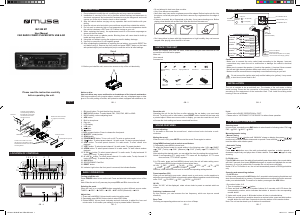 Manual Muse M-1228 BT Car Radio