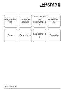 Instrukcja Smeg S7220FNDP Zamrażarka