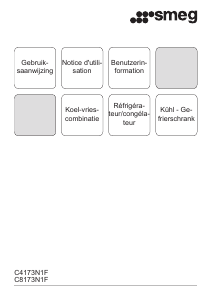 Handleiding Smeg C8173N1F Koel-vries combinatie
