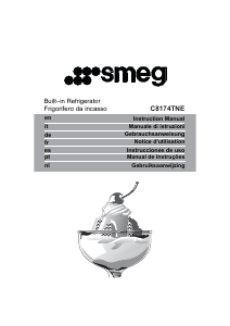 Mode d’emploi Smeg C8174TNE Réfrigérateur combiné