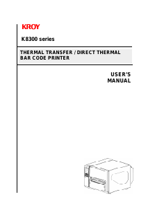 Handleiding Kroy K8300 Labelprinter