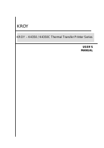 Handleiding Kroy L4350 Labelprinter