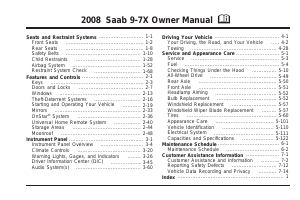 Handleiding Saab 9-7X (2008)