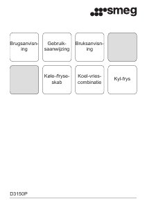 Bruksanvisning Smeg D3150P Kyl-frys