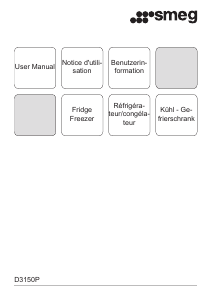 Handleiding Smeg D3150P Koel-vries combinatie