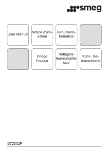 Mode d’emploi Smeg D72302P Réfrigérateur combiné