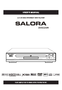 Mode d’emploi Salora DVD225M Lecteur DVD