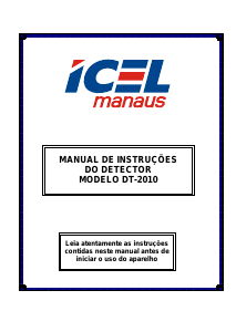 Manual ICEL DT-2010 Detector de parede