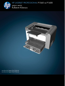 Kullanım kılavuzu HP LaserJet Professional P1560 Yazıcı