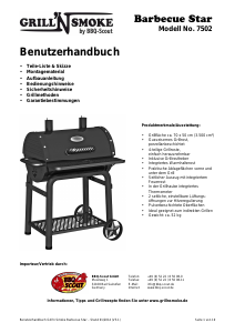 Bedienungsanleitung Grill N Smoke 7502 Barbecue Star Barbecue