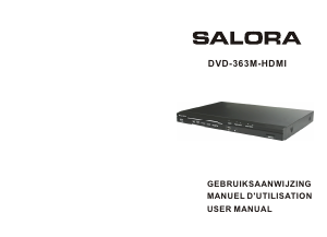 Mode d’emploi Salora DVD363HDMI Lecteur DVD