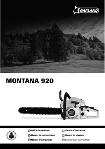 Manual de uso Garland Montana 920 Sierra de cadena