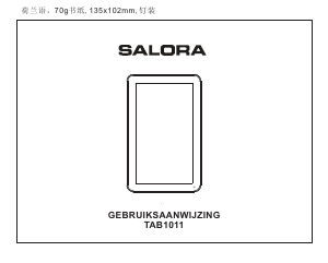 Handleiding Salora TAB1011 Tablet