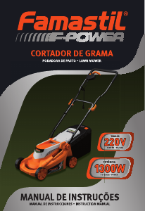 Manual Famastil F-Power 1300W Corta-relvas