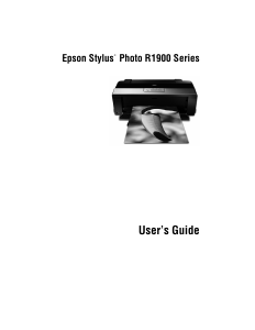 Handleiding Epson Stylus Photo R1900 Printer
