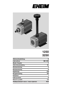 Bruksanvisning Eheim 1250 Fontänpump