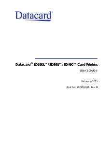 Manual Datacard SD260L Label Printer