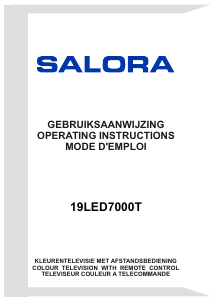 Mode d’emploi Salora 19LED7000T Téléviseur LED