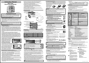 Manual Cresta BPM180 Blood Pressure Monitor