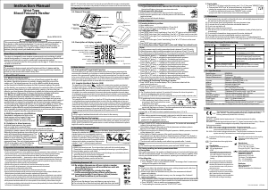 Manual Cresta BPM280XL Blood Pressure Monitor