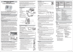 Manual Cresta BPM701 Blood Pressure Monitor