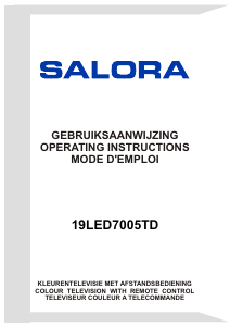 Mode d’emploi Salora 19LED7005TD Téléviseur LED