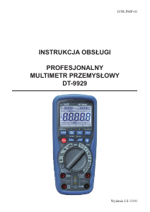 Instrukcja CEM DT-9929 Multimetr