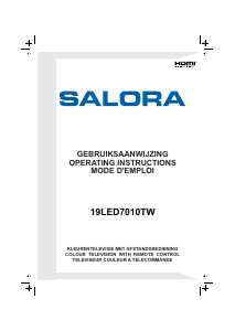 Mode d’emploi Salora 19LED7010TW Téléviseur LED