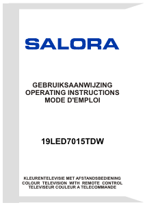 Mode d’emploi Salora 19LED7015TDW Téléviseur LED