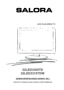 Manual Salora 22LED3315TDW LED Television