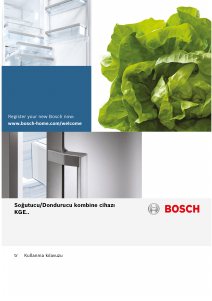 Kullanım kılavuzu Bosch KGE58DW30N Donduruculu buzdolabı