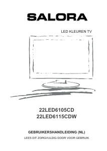 Handleiding Salora 22LED6115CDW LED televisie