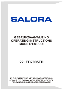 Mode d’emploi Salora 22LED7005TD Téléviseur LED