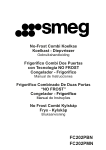 Manual de uso Smeg FC202PBN Frigorífico combinado