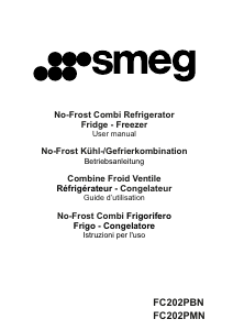 Mode d’emploi Smeg FC202PBN Réfrigérateur combiné