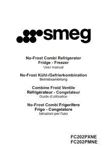 Mode d’emploi Smeg FC202PMNE Réfrigérateur combiné