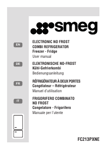 Mode d’emploi Smeg FC203PXNE Réfrigérateur combiné