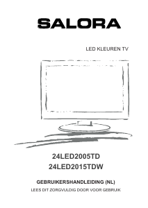 Mode d’emploi Salora 24LED2015TDW Téléviseur LED