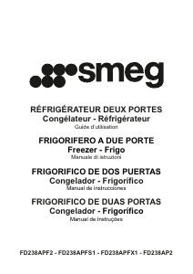 Mode d’emploi Smeg FD238AP2 Réfrigérateur combiné