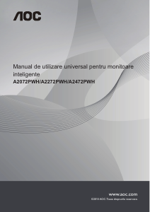 Manual AOC A2272PWH Monitor LCD