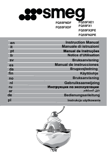 Instrukcja Smeg FQ55FN2PE Lodówko-zamrażarka