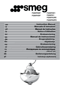Manual de uso Smeg FQ55FX1 Frigorífico combinado