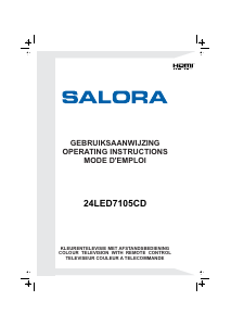 Mode d’emploi Salora 24LED7105CD Téléviseur LED