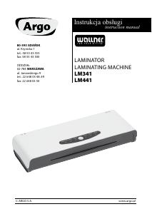 Instrukcja Wallner LM341 Laminator